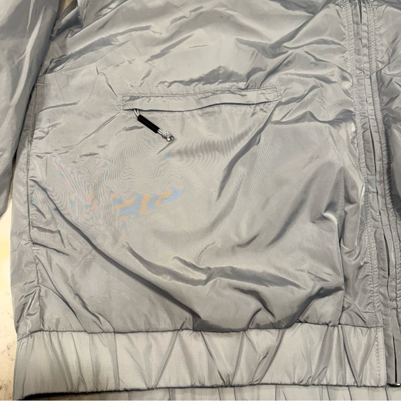 NWT- Rains Windbreaker Bomber Track Jacket Unisex Size Large Color Sky - Picture 4 of 10